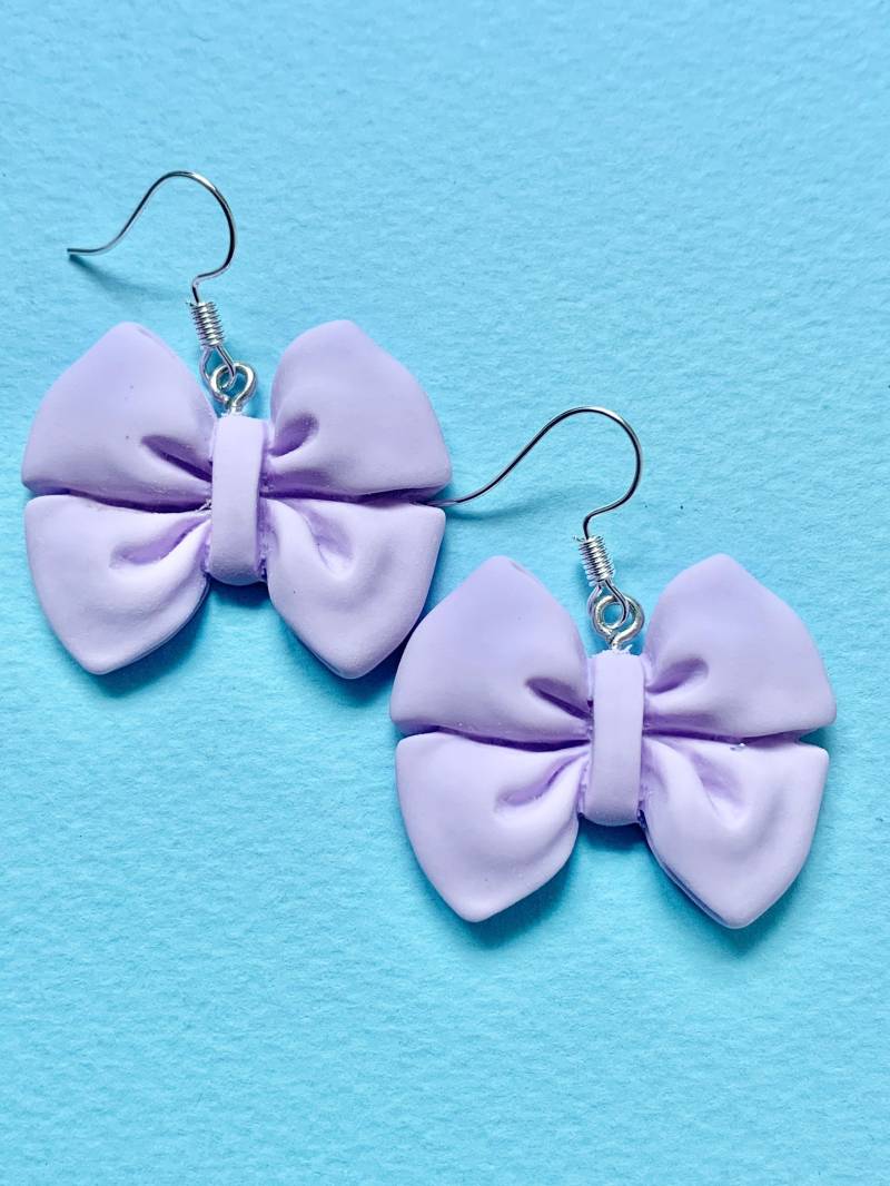 Schleife - Schöne Baumler Ohrringe Lustig Und Funky, Originell Schrullig #geburtstag #kind Clip Ons von BespokeDanglers