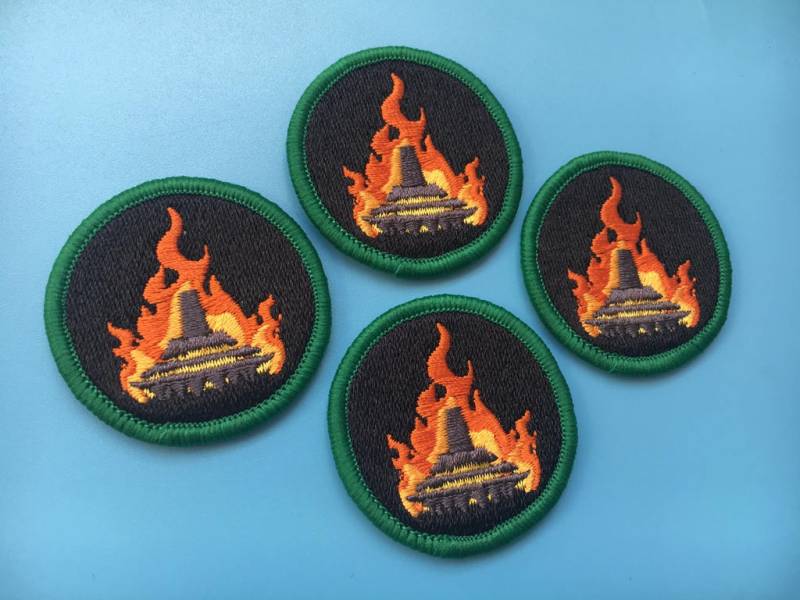 100 Bestickte Logo Aufnäher, Patches, Rechteck Niedliche Aufgenähte Anstecker, Bestickte Namenspatches von BespokeLabels