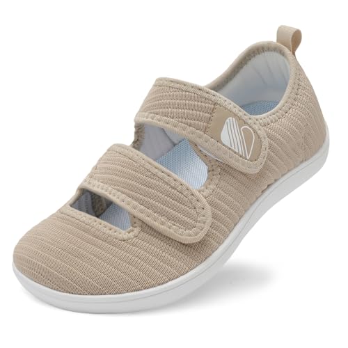 Besroad Damen-Wanderschuhe, breite Diabetiker-Schuhe, verstellbar, barfuß, lässig, atmungsaktiv, kein Tropfen, Arthritis, Ödeme, Sneaker, für drinnen und draußen, Khaki, 43 EU Weit Besroad Damen-Wanderschuhe, breite Diabetiker-Schuhe, verstellbar, barfuß, lässig, atmungsaktiv, kein Tropfen, Arthritis, Ödeme, Sneaker, für drinnen und draußen, Khaki, 43 EU Weit von Besroad
