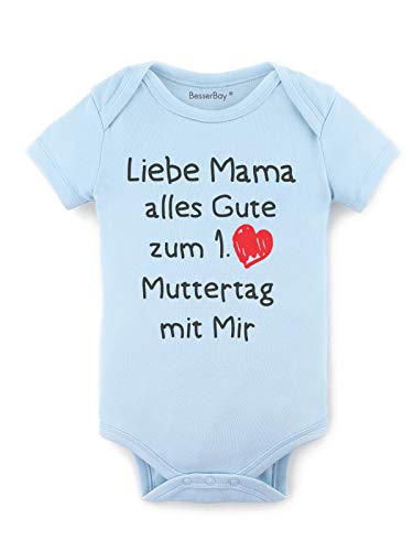 BesserBay Baby Body - Erster Mutter Blau 3-6M von BesserBay