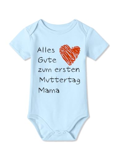 BesserBay Baby Body - Erster Mutter Blau 6-9M von BesserBay