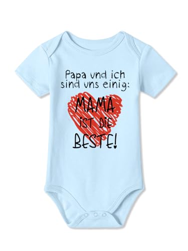 BesserBay Baby Body - Mama Mutter Blau 3-6M von BesserBay