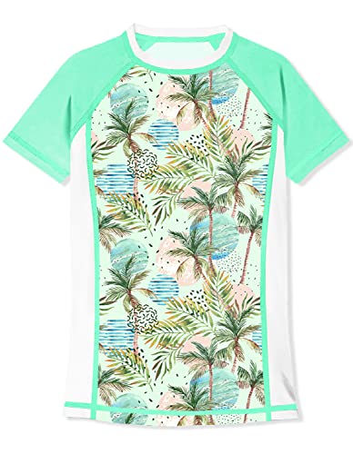 BesserBay Bademode Mit Uv-Schutz Shirts Mädchen Rash Guard Sonnenschutz Shirt 140 von BesserBay