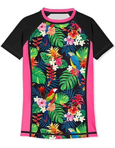 BesserBay Mädchen Rashguard Kids uv Sun Protection Rash Top 130 von BesserBay