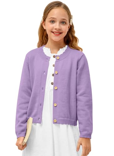 BesserBay Kinder Girl Winter Bolerojäckche Schulterjacke Herbst Winter Violett 120 von BesserBay