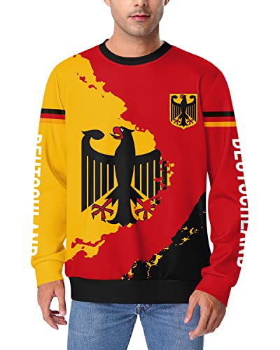 BesserBay Pullover Weltmeisterschaft Germany Fußballmannschaft Unterstützer Sweatshirts Fußballtrikot XXL von BesserBay