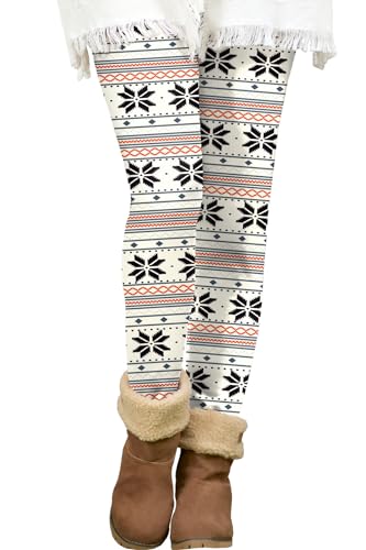 BesserBay Weihnachten Damen Innenfleece Leggings Warm Teddy Hohe Taille Winterleggings S von BesserBay