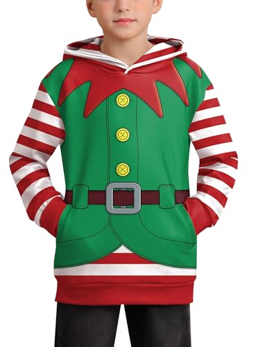 BesserBay Weihnachten Kinder Pullover Kapuzenpullover Hoodie Druck Sweatshirt Weihnachtspullover 12 Jahre von BesserBay