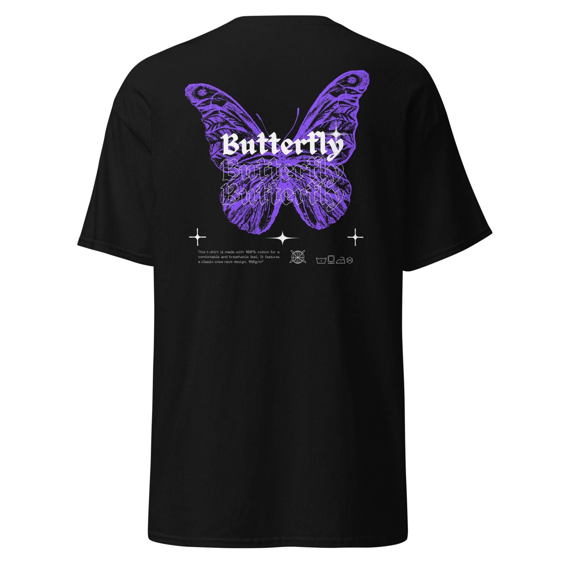 Butterfly T-Shirt | Schmetterling Tshirt Schmetterlings-Grafik-Shirt Unisex Shirt Geschenk Für Sie Ihn Frühling von BesserIstDE