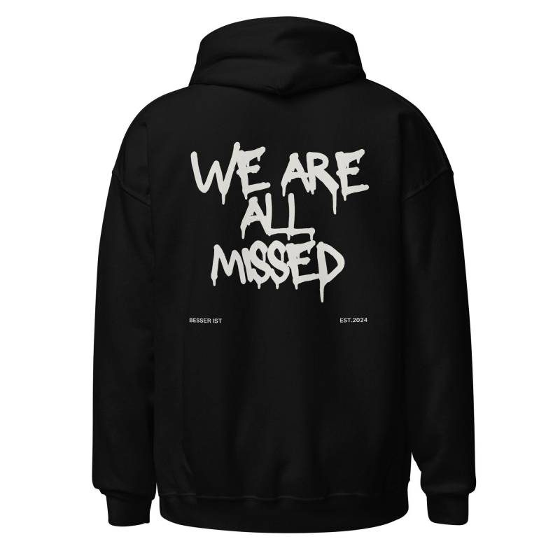 We Are All Missed - Hoodie | Graffiti Style Kapuzenpullover Besser Ist Geschenkidee Verbundenheit Vermissen Bewusstsein von BesserIstDE