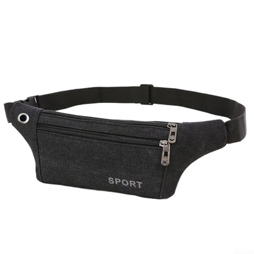 Verstellbare Bauchtasche für Reisen und Outdoor-Sportarten, leichte Hüfttasche mit mehreren Taschen, Schwarz Verstellbare Bauchtasche für Reisen und Outdoor-Sportarten, leichte Hüfttasche mit mehreren Taschen, Schwarz von Besshepplo