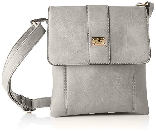 Bessie London Damen Crossbody-Umhngetasche, Grau von Bessie London