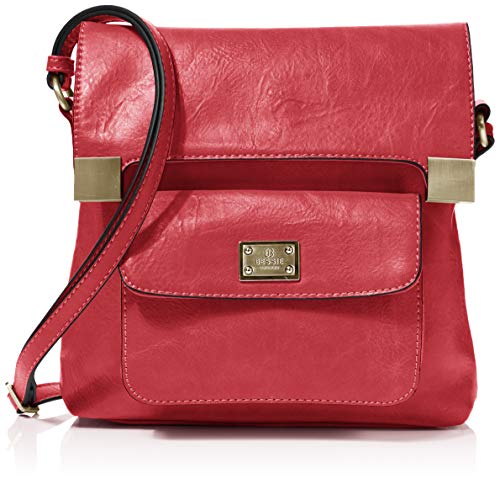 Bessie London Damen Crossbody-Umhngetasche, Rot von Bessie London