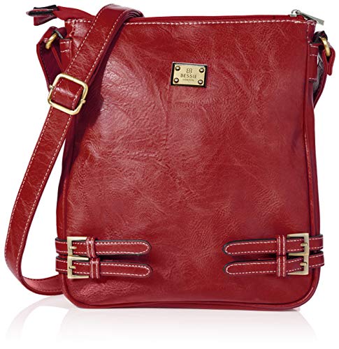 Bessie London Damen Crossbody-Umhngetasche, rot von Bessie London