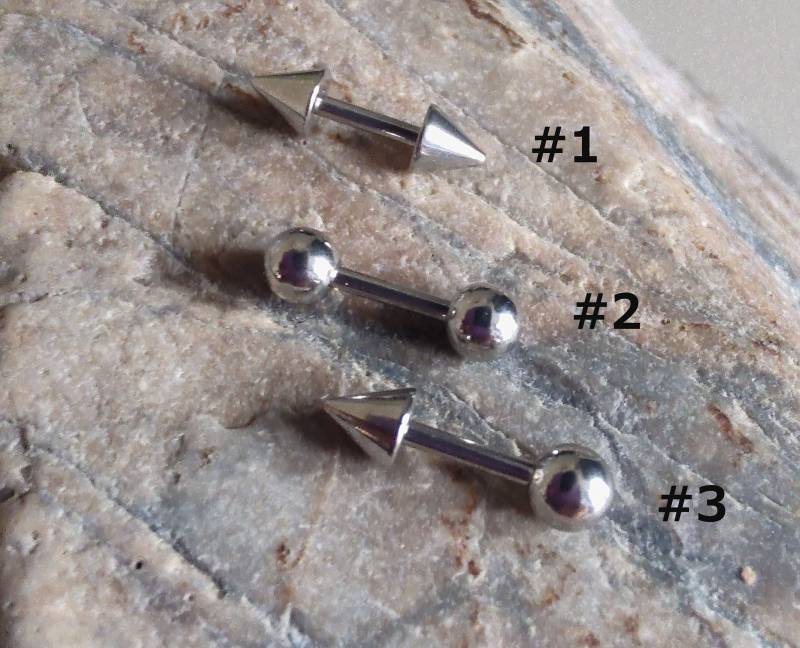 Gerader Barbell, Spiped 16G Tiny 6 Mm 8 10 Bridge Bridge-Piercing von BessiesBodyJewellery
