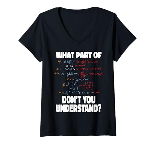 Damen Astrophysik Wurmlochformel Astrophysiker Lustige Physik T-Shirt mit V-Ausschnitt von Best Astrophysics Art