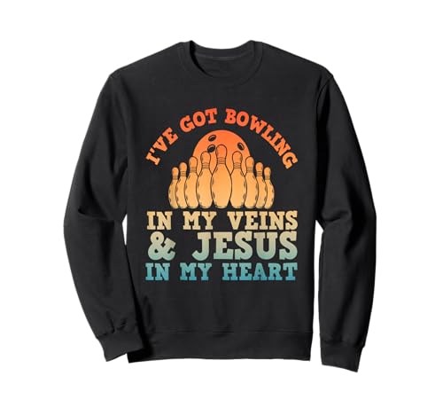 Bestes Bowling für Männer Frauen Christian Bowling Sweatshirt von Best Bowling Design For Men Women Gifts