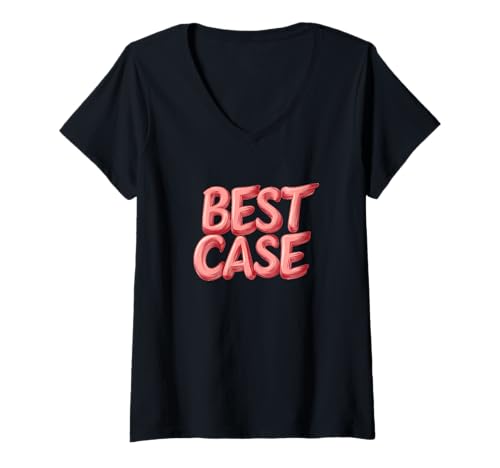 Damen Nettes Best Case Rede Kostüm für Jungen und Mädchen T-Shirt mit V-Ausschnitt Damen Nettes Best Case Rede Kostüm für Jungen und Mädchen T-Shirt mit V-Ausschnitt von Best Case Scenario