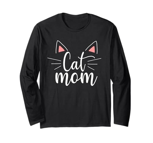 Cat Mom Mama Muttertag Katzenliebhaber Lustige Katze Grafik Langarmshirt von Best Cat Mom Ever Cat Owner Gifts Mother Mommy
