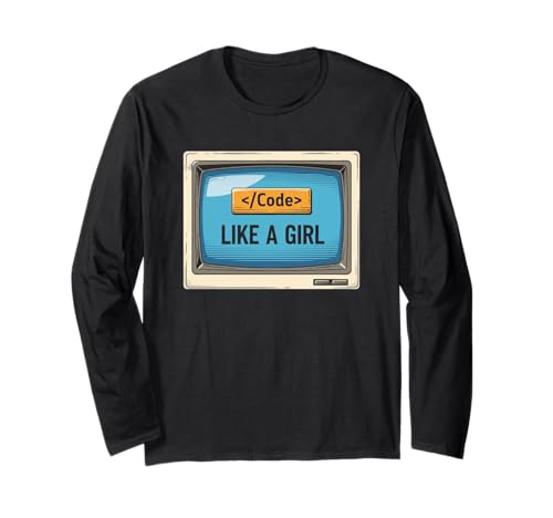 Funny Girl Coder Design Computer Programmierung Web Entwickler Langarmshirt Funny Girl Coder Design Computer Programmierung Web Entwickler Langarmshirt von Best Coding Outfit Software Engineers Women Lady