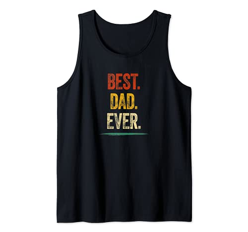 Herren Best Dad Ever Shirt Papa Vater Ehemann Geschenke Best Dad Tank Top von Best Dad Ever T-Shirt Bester Papa Muskelshirt