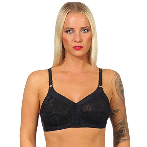 Best Deal Market Funktioneller BH Hoher Mittelsteg zwischen den Körbchen 80 DD schwarz von Best Deal Market