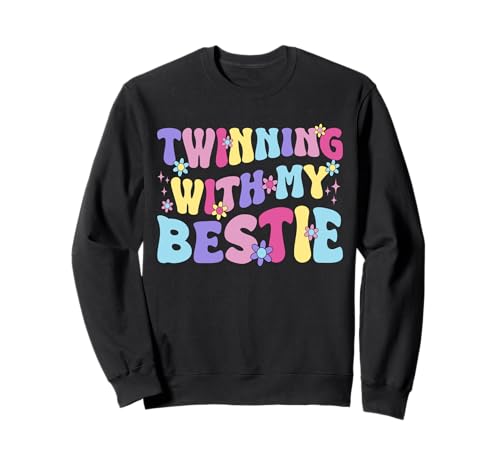 Idee Einer Freundschaft mit My Bestie Spirit Week Twin Girls Sweatshirt Idee Einer Freundschaft mit My Bestie Spirit Week Twin Girls Sweatshirt von Best Friend Matching Cute Twin Day BFF Graphics