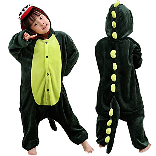 Jungen Kinder Krokodil-Dinosaurier-Einteiler Schlafanzug Schlafanzug mit Kapuze Tier Dress Up Unisex Jahre Krokodil/Dinosaurier, Krokodil / Dinosaurier, 110 von Best Home & Baby