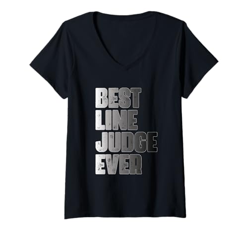 Damen Volleyball Richter Sport Schiedsrichter Lustig Best Line Judge Ever T-Shirt mit V-Ausschnitt Damen Volleyball Richter Sport Schiedsrichter Lustig Best Line Judge Ever T-Shirt mit V-Ausschnitt von Best Line Judge Every Volleyball Judge Gift