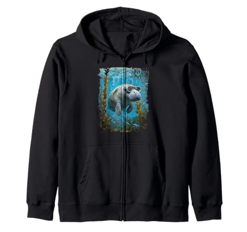 Lustige Seekuh Kunst für Männer Frauen Kinder Seekuh Seekuh Liebhaber Kapuzenjacke Lustige Seekuh Kunst für Männer Frauen Kinder Seekuh Seekuh Liebhaber Kapuzenjacke von Best Manatee Gifts Sea Lover