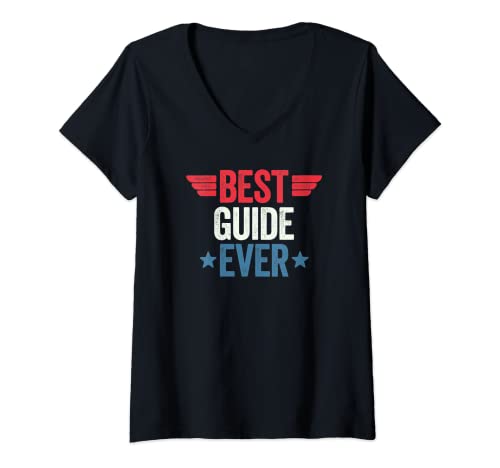 Damen Best Guide Ever T-Shirt mit V-Ausschnitt Damen Best Guide Ever T-Shirt mit V-Ausschnitt von Best Person Ever Shirts
