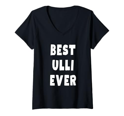 Damen Beste Bester Ulli aller Zeiten T-Shirt mit V-Ausschnitt von Best Ulli Ever Birthday Name Funny