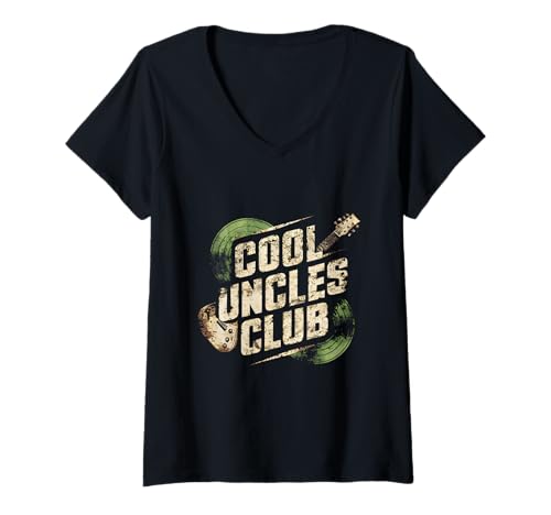 Damen Der Club der coolen Onkel T-Shirt mit V-Ausschnitt Damen Der Club der coolen Onkel T-Shirt mit V-Ausschnitt von Best Uncle Ever Shop