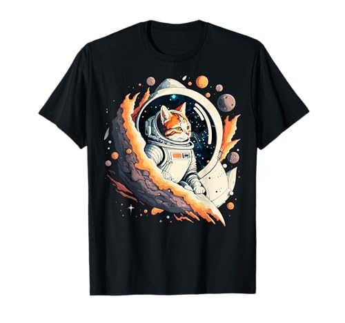 Funny Space Cat Gifts Men Women Kids Space Astronaut Cat T-Shirt Funny Space Cat Gifts Men Women Kids Space Astronaut Cat T-Shirt von Best costume Space Astronaut Cat gaming Space Cat
