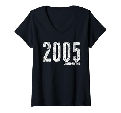 Damen 2005 Classic Born in 2005 Retro Birthday in limitierter Auflage T-Shirt mit V-Ausschnitt Damen 2005 Classic Born in 2005 Retro Birthday in limitierter Auflage T-Shirt mit V-Ausschnitt von Best of 2005 Limited Edition Classic Born in 2005
