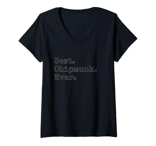 Damen Das Beste. Streifenhörnchen. T-Shirt mit V-Ausschnitt Damen Das Beste. Streifenhörnchen. T-Shirt mit V-Ausschnitt von Best. Chipmunk. Ever.