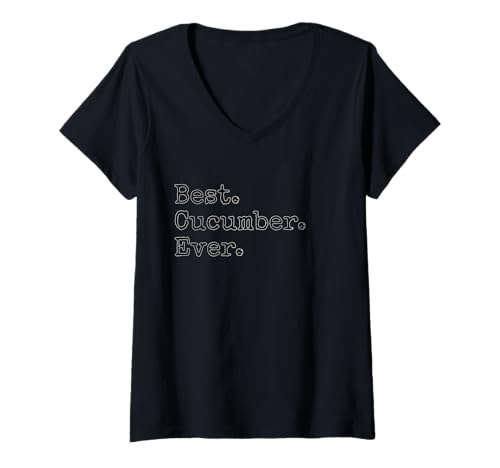Damen Beste. Gurke. T-Shirt mit V-Ausschnitt Damen Beste. Gurke. T-Shirt mit V-Ausschnitt von Best. Cucumber. Ever.