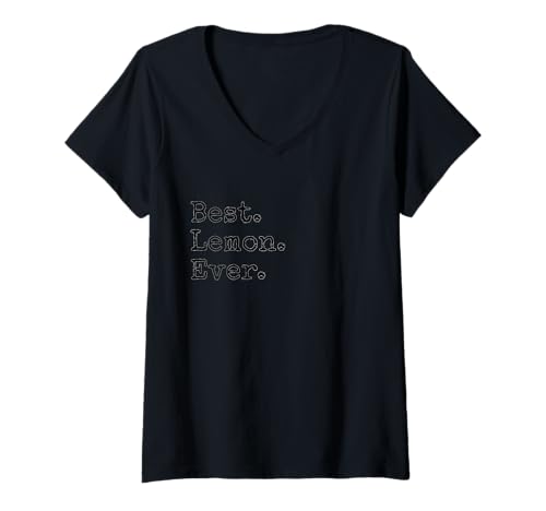 Damen Best. Zitrone. T-Shirt mit V-Ausschnitt Damen Best. Zitrone. T-Shirt mit V-Ausschnitt von Best. Lemon. Ever.