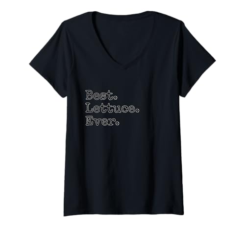 Damen Am besten. Kopfsalat. T-Shirt mit V-Ausschnitt Damen Am besten. Kopfsalat. T-Shirt mit V-Ausschnitt von Best. Lettuce. Ever.