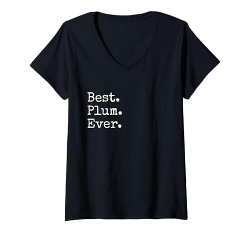 Damen Best. Pflaume. T-Shirt mit V-Ausschnitt von Best. Plum. Ever.