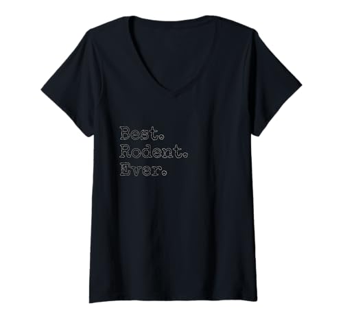 Damen Best. Nager überhaupt. T-Shirt mit V-Ausschnitt von Best. Rodent. Ever.