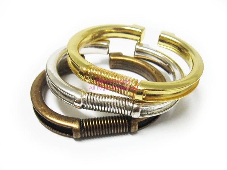 Metall Armreif, Lederarmband Verschluss, Armreif Aus Legierung Mit Nut, Armreifen - Rh09 Metall Armreif, Lederarmband Verschluss, Armreif Aus Legierung Mit Nut, Armreifen - Rh09 von BestFinding