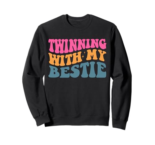Süße Freundschaft mit My Bestie Spirit Week Twin Girls Sweatshirt von BestFriend Matching Cute Twin Day BFF Graphics