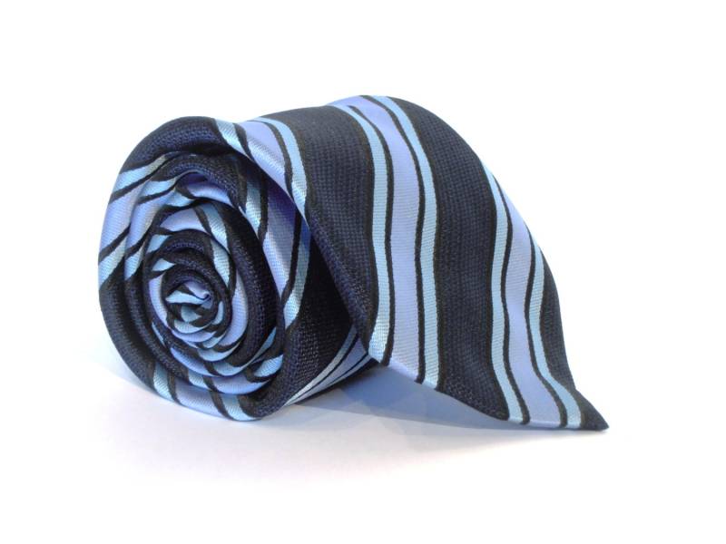 Vintage Gestreifte Krawatte 1980S Polyester Fashion Krawatte von BestOffersBoutique