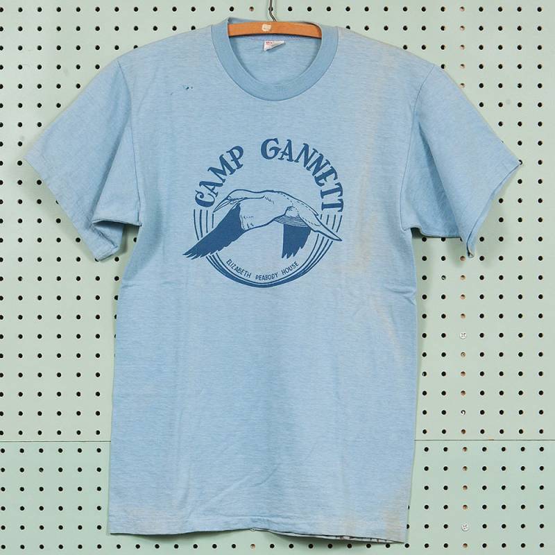 50Er/60Er Jahre Vintage Camp Gannett T-Shirt Größe M Champion Strickwaren Verarbeitet Sportkleidung Laufender Mann Läufer von BestOnlyVintage