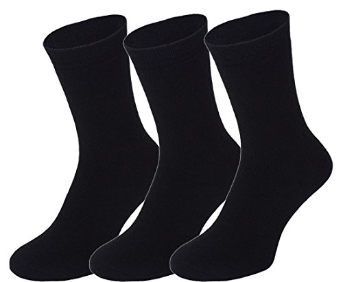 BestSale247 12 Paar Thermo Socken Damen & Herren Business Strümpfe schwarz Winter warm Gr. 39-42 von BestSale247