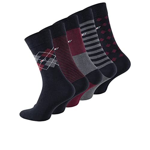BestSale247 10 Paar Herren Business Socken Komfortbund (weicher Gummibund) Venenfreundlich, flache und weiche Zehennaht (10 Paar/Klassiker-Mix, 43-46) von BestSale247