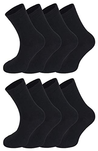 BestSale247 12 Damen Thermo Socken Baumwolle (Schwarz | Gr.35-38) von BestSale247