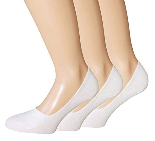 BestSale247 12 Paar Damen Mädchen Sneaker Socken Füßlinge Baumwolle 35-38 Füßlinge Weiß von BestSale247