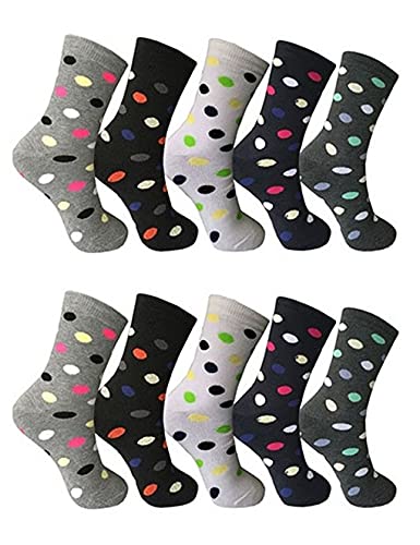 BestSale247 12 Paar Damen Vollfrottee Baumwolle Thermo Socken (Farbmix/Gr.39-42) von BestSale247